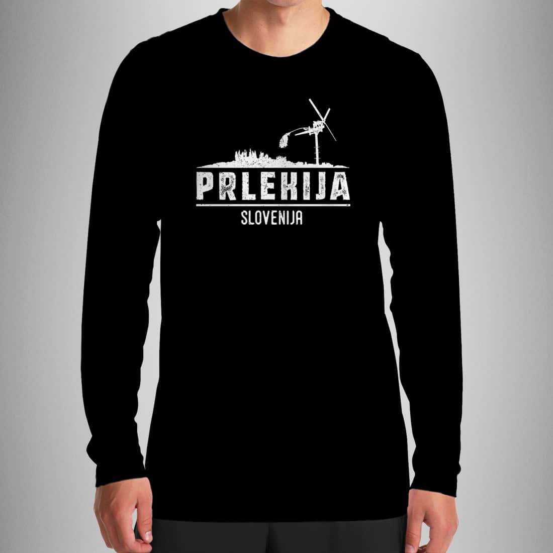 Majica z dolgimi rokavi Prlekija Slovenija moški