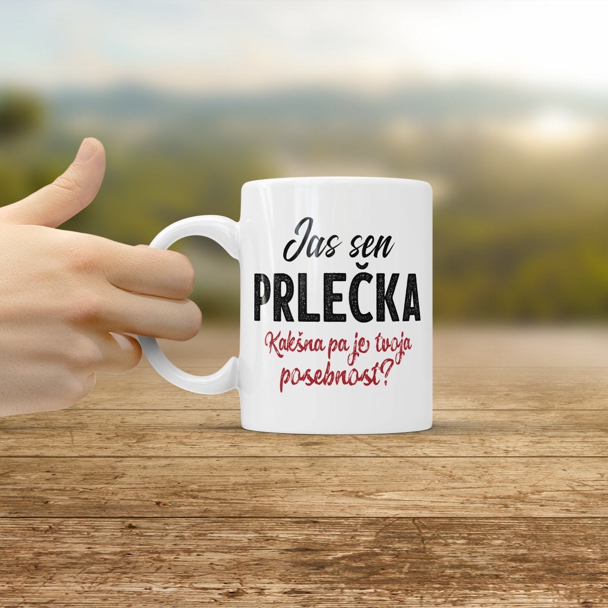 Skodelica Jas sen Prlečka, posebnost