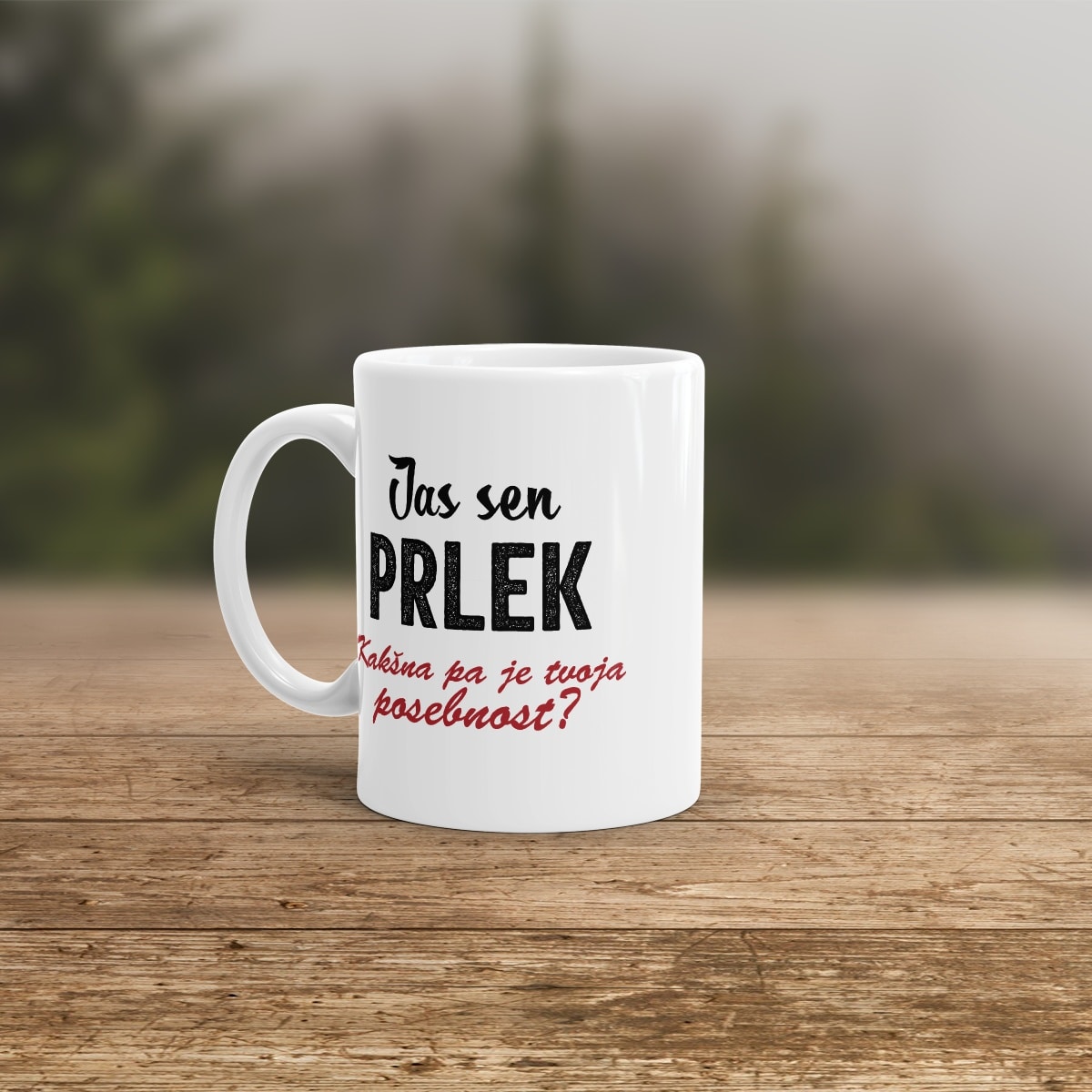 Skodelica Jas sen Prlek, posebnost