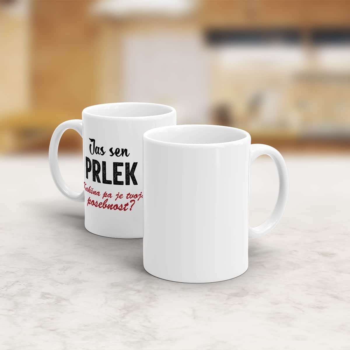 Skodelica Jas sen Prlek, posebnost